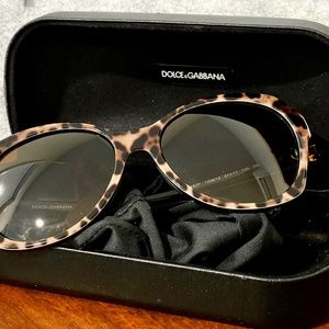 Dolce & Gabbana Tortoise Sunglasses with Hard & Soft Cases: DG4163P